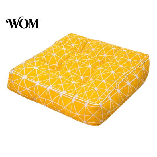 Non-slip Car Seat Cushion for Driving Modern Stylish Chair Cushion, Ultra Soft Square Geometric or Comfortable Floor Mat Meditation Plant Prints,