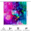 Colorful Shower Curtain Painted Fabric Bath Decor For Bathroom Decoration Pink Blue Green Yellow Purple Colorful Pattern Customi