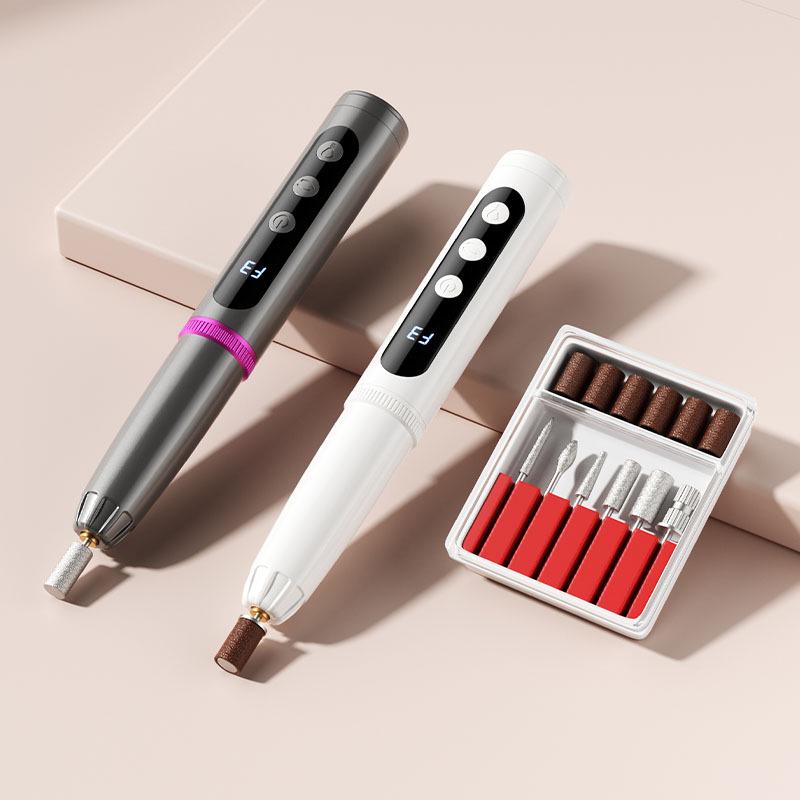 Electric Nail File & Polish Remover with Nail Lamp - New Style