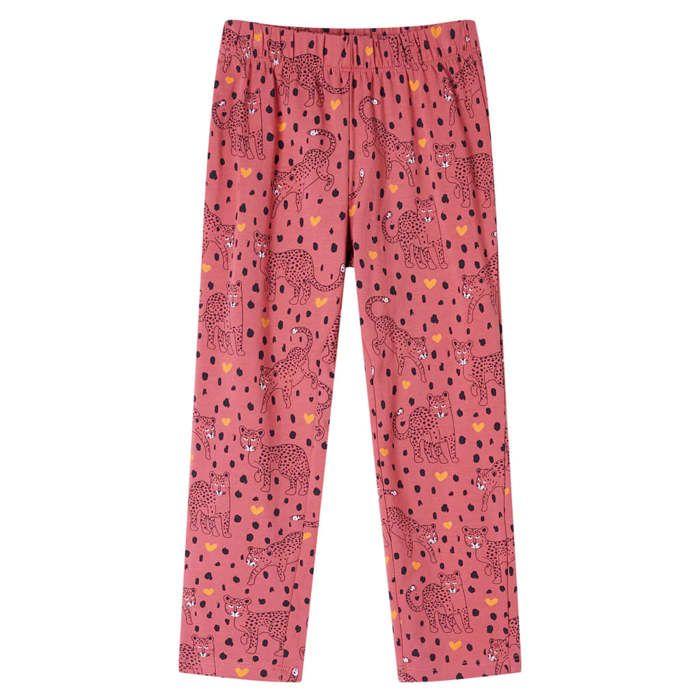 Pyjamas enfants à manches longues rose ancien 92/104/116/128/140