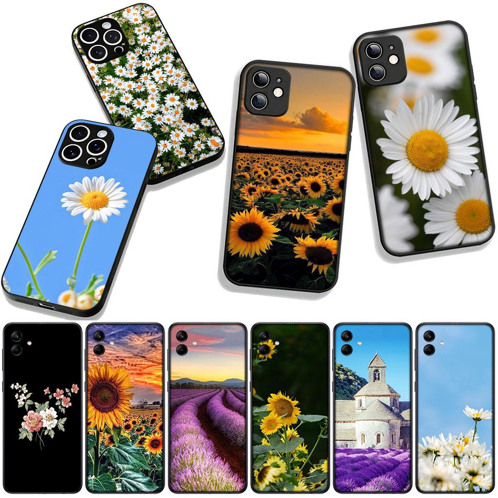 Daisy Sunflower Lavender Rose Flower Phone Cover for Xiaomi Redmi Note 11 15 9 10 Pro Plus 8 A5 9A 9T 10A 10C 9C NFC 15C 8T Case