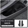 For BMW 5 Series G60 i5 2024 Car Door Side Storage Box TPE Auto Front Door Slot Organizer Pockets Interior Storage Accessories