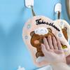 Capybara Hand Towel Kitchen Bathroom Absorbent Cleaning Cloth Cartoon Hanging Quick Drying Coral Fleece Thick Rag Household
