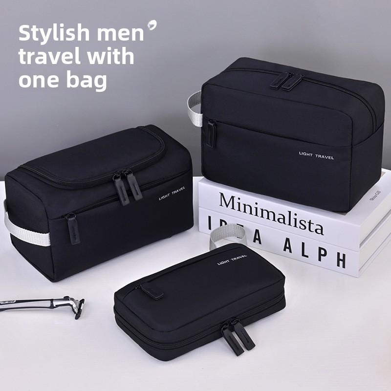 Business Travel Toiletry Bag With Oxford Cloth Material For Portable Organizing On Commutes