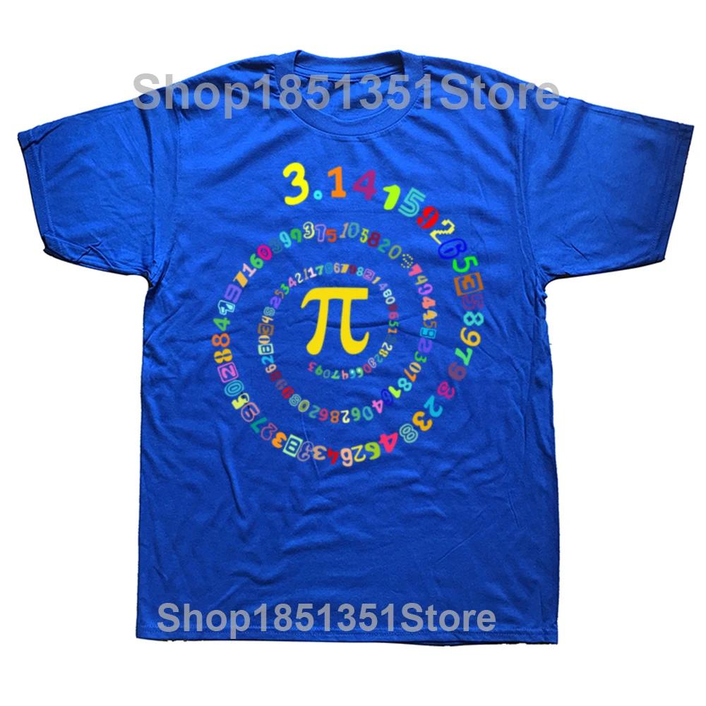 Lustige Pi-Tag Grafik T-Shirts Herren Damenmode Lässiges T-Shirt 100% Baumwolle Locker Übergroß Mathe 3.14 T-Shirt