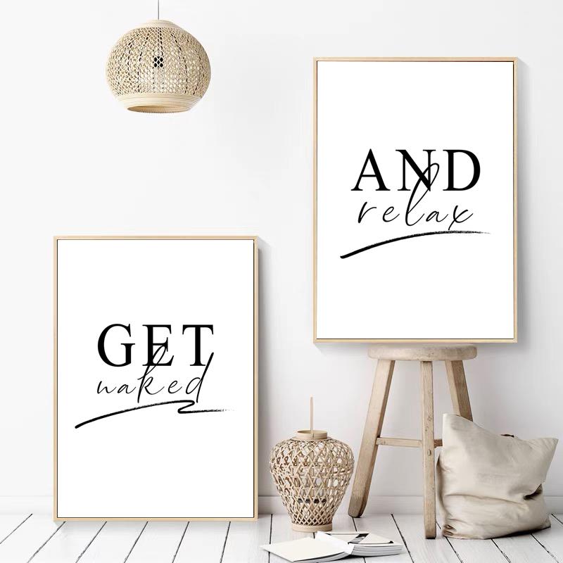 Mode Sexy Naakte Vrouw Poster Toilet Decoratieve Schilderijen Bling Rolpapier Canvas Muurkunst Afbeelding Badkamer WC Thuis Kamer Decor