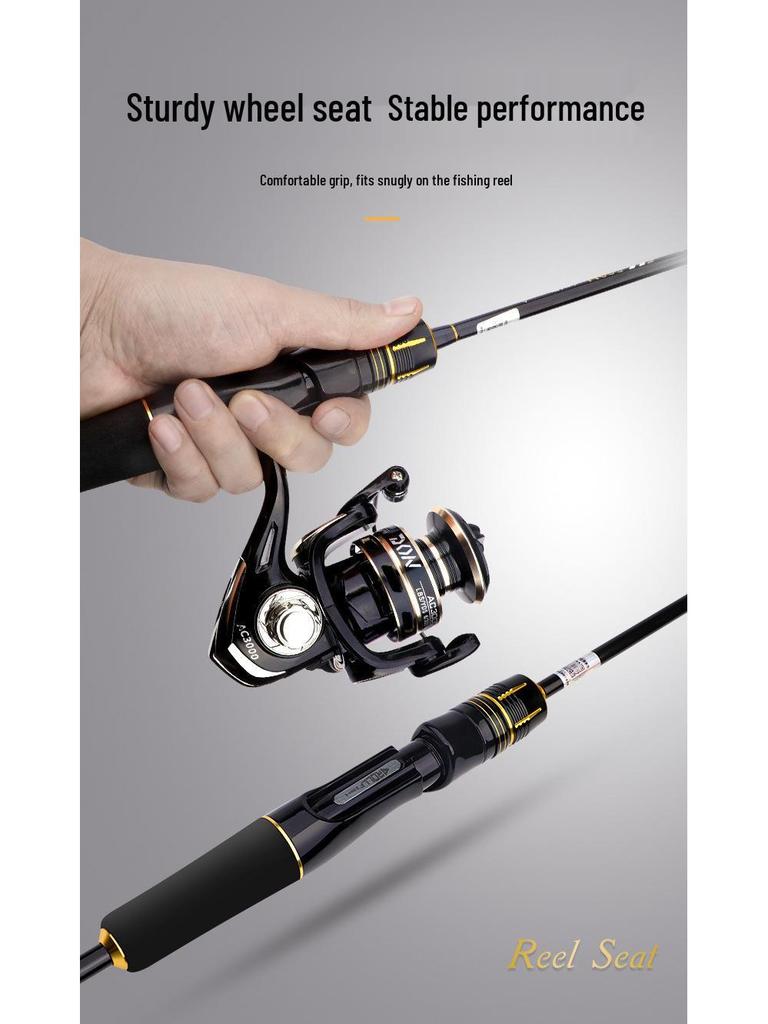 Universelles Carbon-Köderruten-Set: M Power, Gerader Griff, Weitwurf-Angelrute