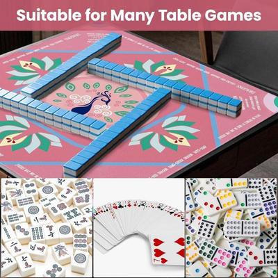 Customizable Extra Large Non-slip Mahjong Table Mat & Mouse Pad with Rubber Backing