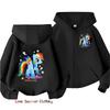 Little Girls Hoodie Zip Up Cute Pony Girls Fall Hooded Jacket Zip Little Pony Autumn Pullover Casual Hoodie Size 100-160