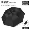 Ten bone hemming folding weather and rain umbrella vinyl sunscreen UV protection business umbrella men's customized logo advertising umbrella