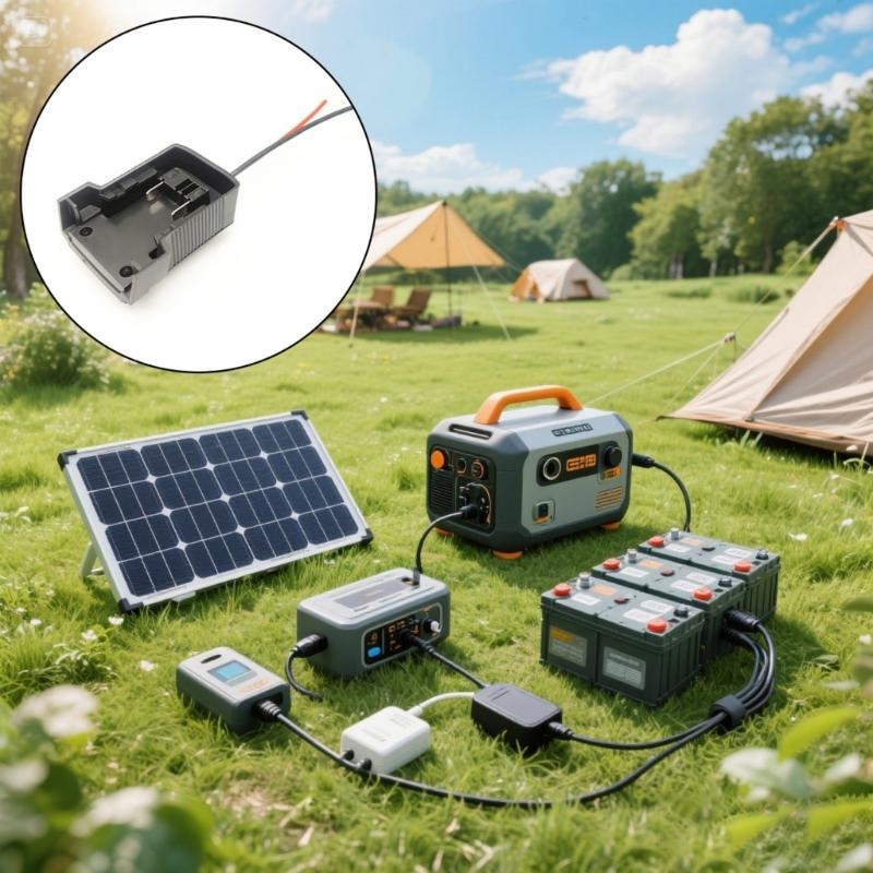 Tragbarer 18V Lithium-Batterie-Ausgangsadapter-Konverter mit stabilen Spannungen für 18V-Batterie, Outdoor-Werkzeug und Elektronik