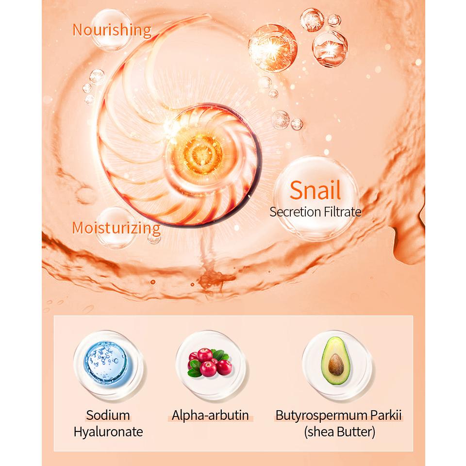 No Wash Snail Sleeping Mask Essence Moisturizing Night Cream Anti Aging Wrinkle Nutrition