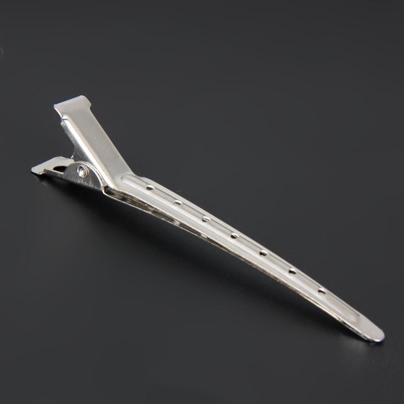 

10PCS Partition Hair Clip Spring Hairdressing Tools for Girls Stainless Steel Duckbill Clip Type Styling Accessories