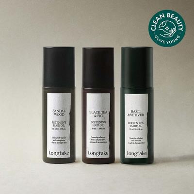 Haaröl 50 ml 3 Optionen zur Auswahl [Sandelholz / Schwarzer Tee / Basilikum] Wählen Sie 1