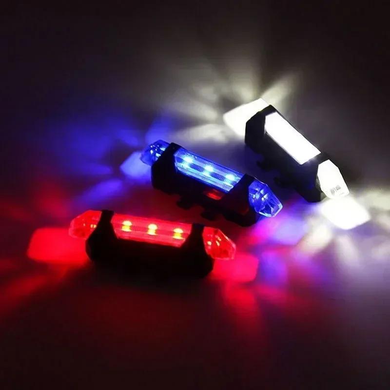 1/2 Stück Fahrradlicht Set Scheinwerfer, Rücklichter USB Wiederaufladbar Flutlicht Fahrrad Elektroroller Zubehör Reitausrüstung