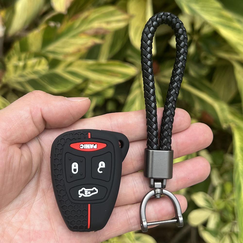 Silicone Car Key Case for Dodge Jeep Commander Grand Cherokee Wrangler Chrysler Aspen 300 Liberty Pacifica Sebring Aspen Magnum