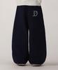 Dibellobeu Classic Embroidered Logo Wide Jogger Pants_Navy
