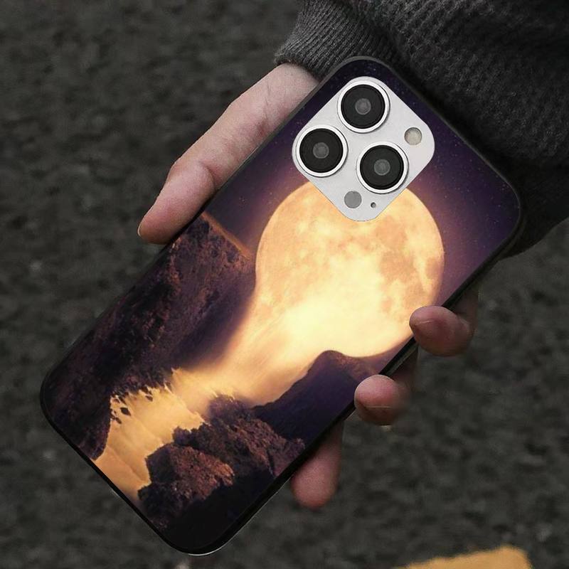 Moon Phone Case For Iphone 7 8 Plus X Xr Xs 11 12 13 Se2020 Mini Mobile Iphones 14 Pro Max Case