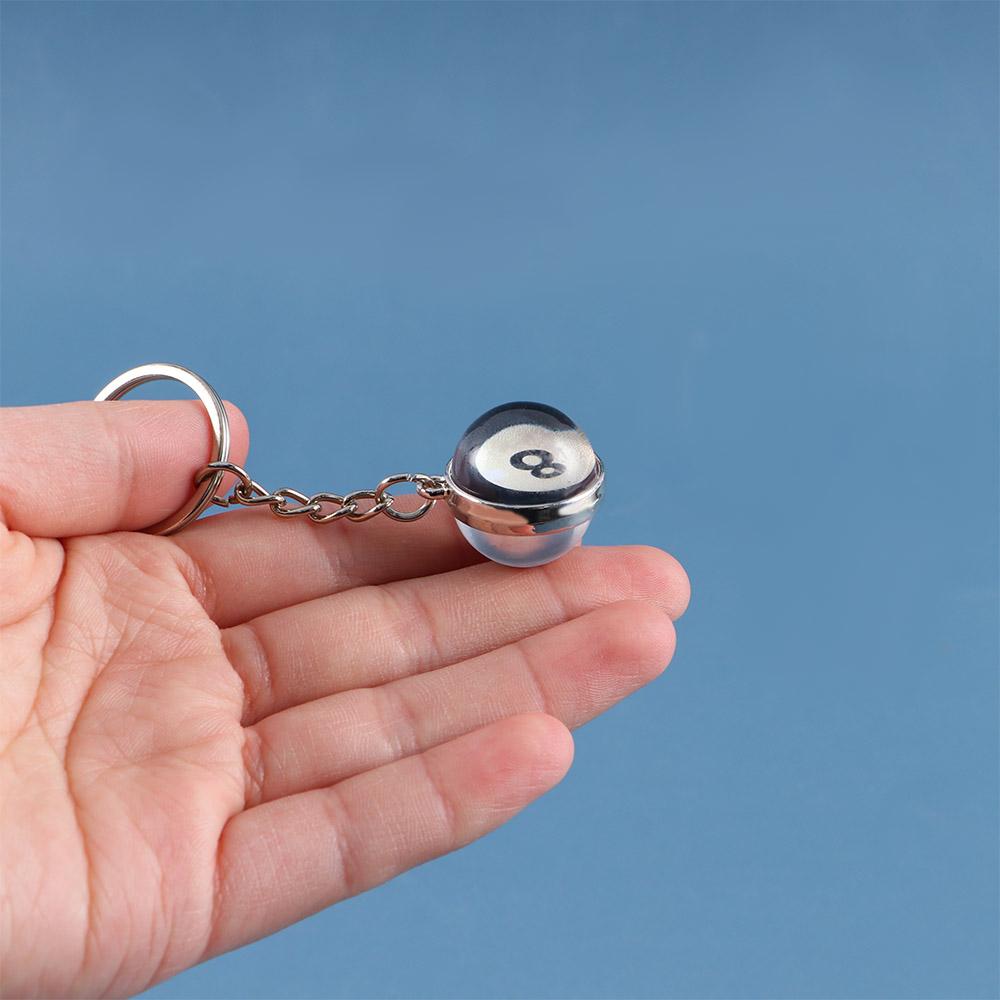 Holder Bag Pendant Volleyball Tennis Keychain Ball Keyring Glass Ball Keychain Basketball Keychain