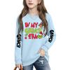 Boys Girls Child Fashion Daily Versatile Casual Crewneck Sweatshirts Daily Long Sleeve Patchwork Top Sweatshirts