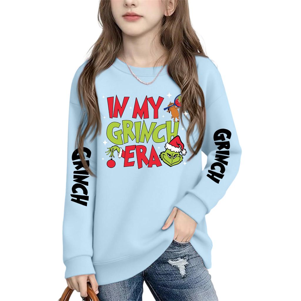 Boys Girls Child Fashion Daily Versatile Casual Crewneck Sweatshirts Daily Long Sleeve Patchwork Top Sweatshirts