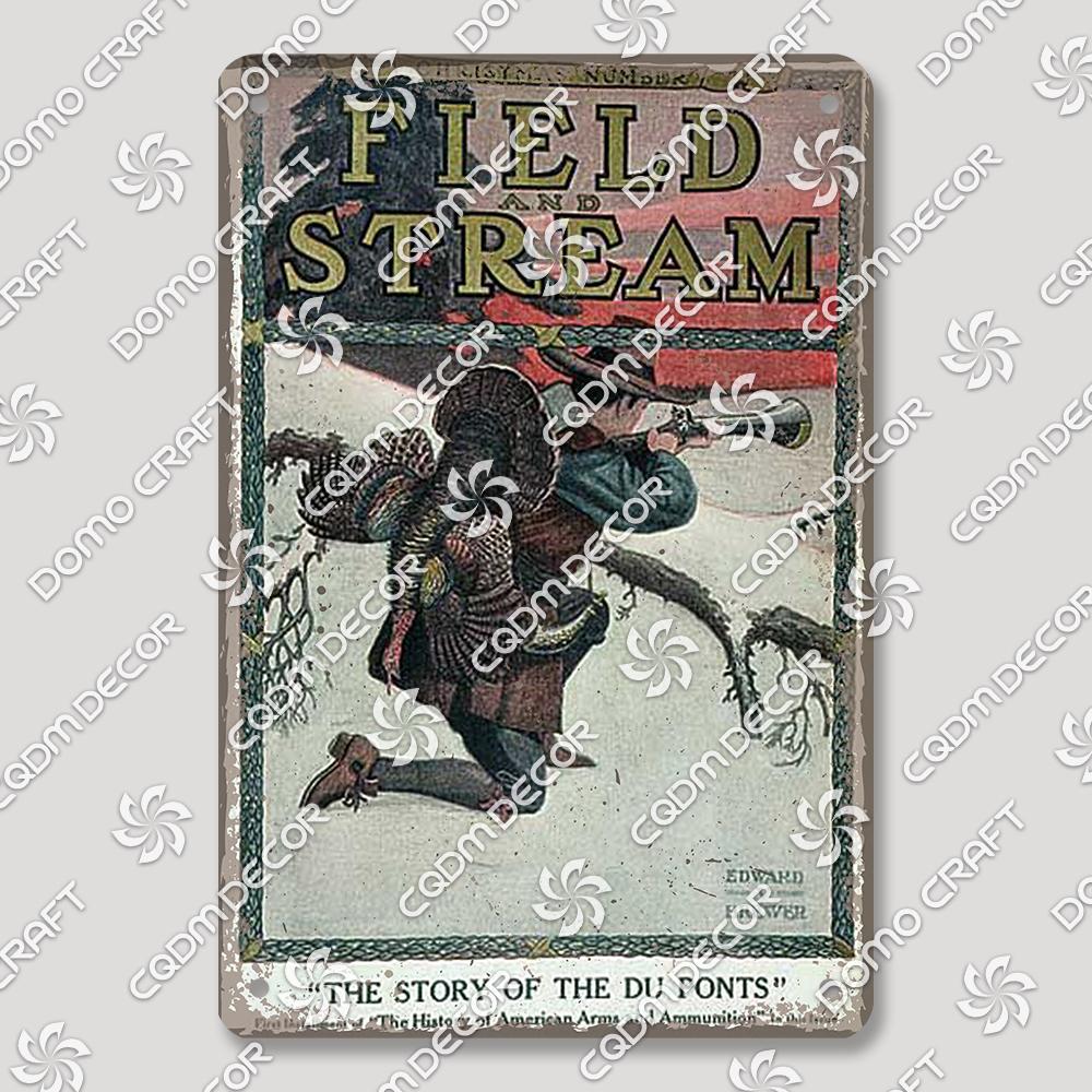 Hunting Metal Tin Signs, Ranger Shotgun Shells Vintage Poster, Retro Duck Elk Bear Metal Plaque, Club Farmhouse Home Wall Decor