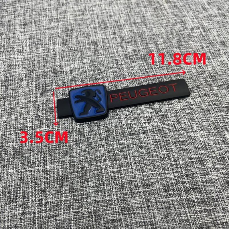 Peugeot car logo modification personalized 3D creative A Peugeot logo car sticker rear tail logo car decoration sticker metal