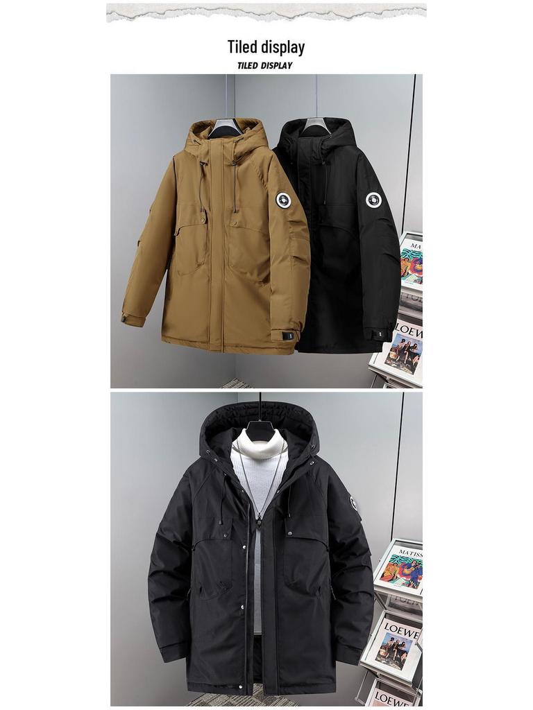 Veste d'hiver épaisse en coton pour homme grande taille 2025 - Vêtement d'extérieur chaud, protection contre le froid