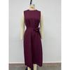 Summer Sleeveless Round Neck Fashionable Casual Long Dress