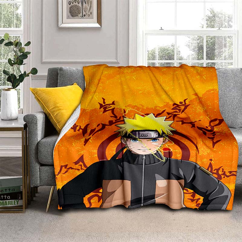 

This 3D printed NARUTO cartoon anime blanket is a warm and comfortable flannel blanket suitable for bedrooms, sofas, beds, chair 75x90cm