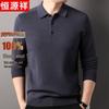 Men's 100% Pure Wool Polo Sweater