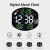 Multi-functional Large Display Digital Clock Remote Control Auto Dimming Wall-mounted Electronic Clock Two Alarm Set