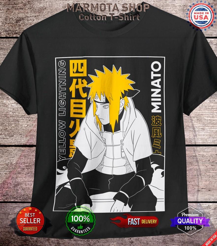 

Minato Namikaze Shirt Naruto Shippuden Itachi Anime Unisex Tee T-Shirt All Size 4XL