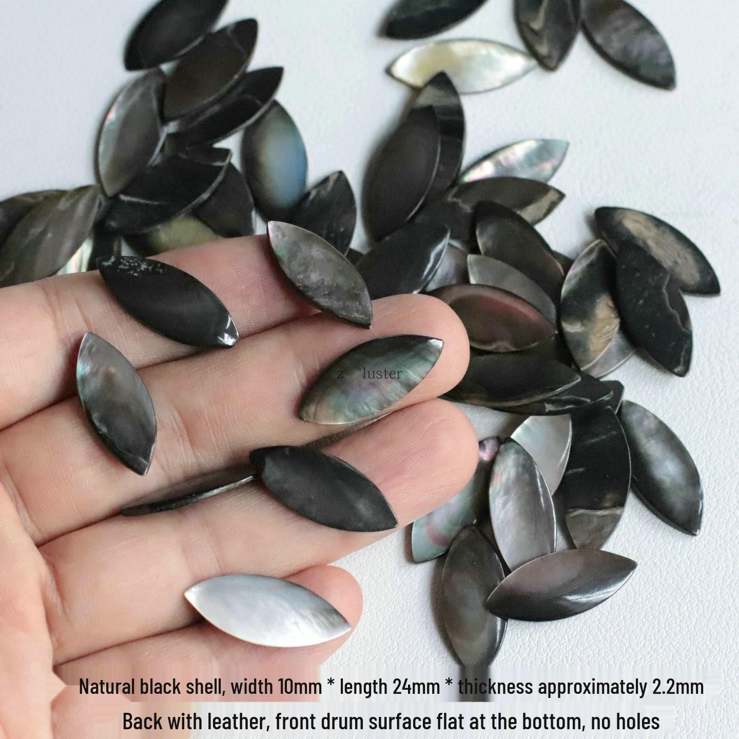 Natural Horse Eye Mother-of-Pearl Shell Gem Hairpin Ring for DIY Jewelry Accessories