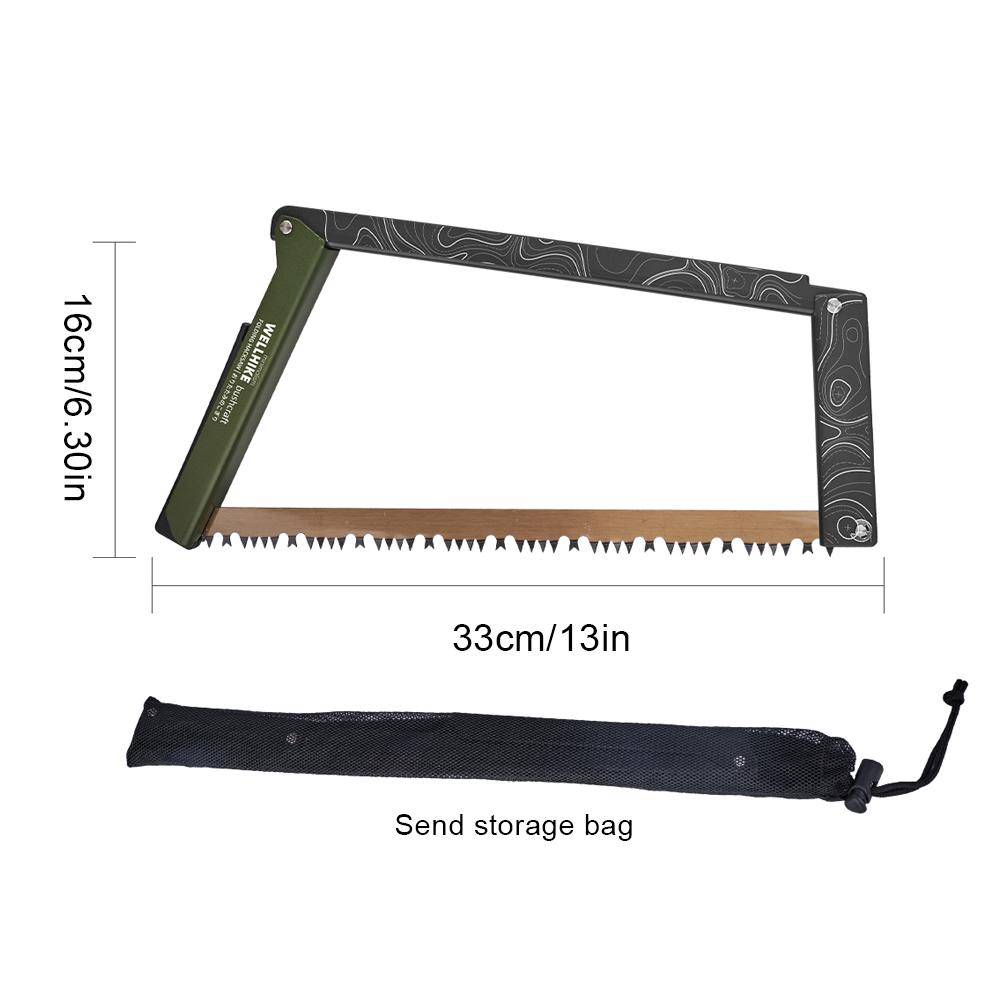 Serra Dobrável com Bolsa de Armazenamento Serra de Madeira Portátil Liga de Alumínio Acampamento Serra de Mão Dobrável Ferramentas de Sobrevivência para Caminhadas ao Ar Livre