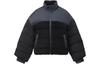 Down Jackets Women's Black Stand Collar Moderate Puffer Jacket AYMR228-2