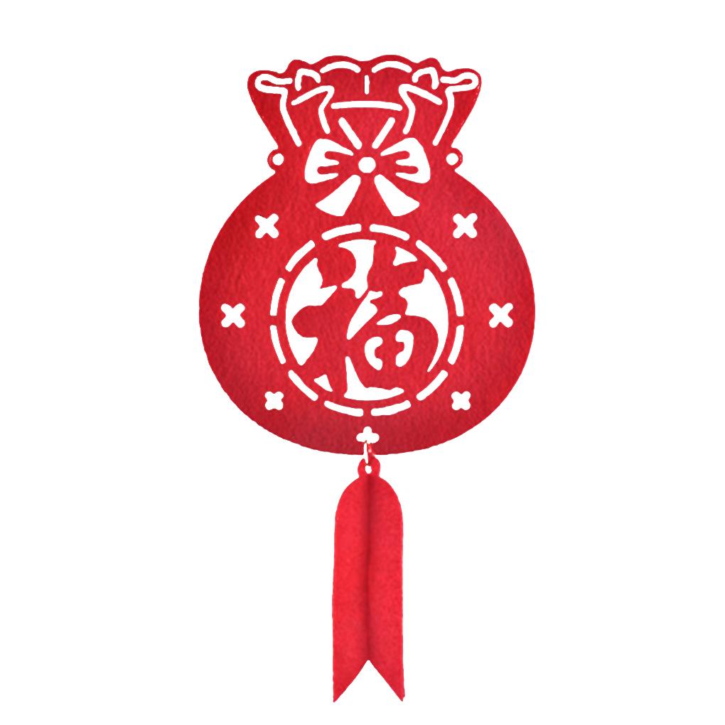 Traditional Non-woven Lucky Hanging Flag Ceiling Decorations Bunting Garland