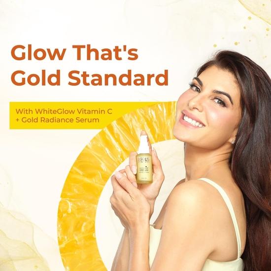 Lotus Herbals WhiteGlow Vit C and Gold Radiance Face Serum | Reduces Dark Spots | Boosts Radiance | Paraben-Free | 30ml