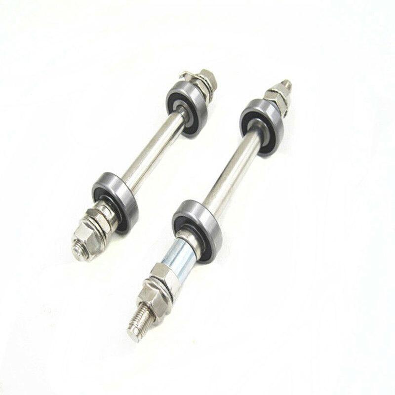 14CM 18CM Bicycle Wheel Hub Axle Front Rear 6000/6200 Bearing Solid Shaft Bicycle Axle Lever Bike Repair Tool Accessories