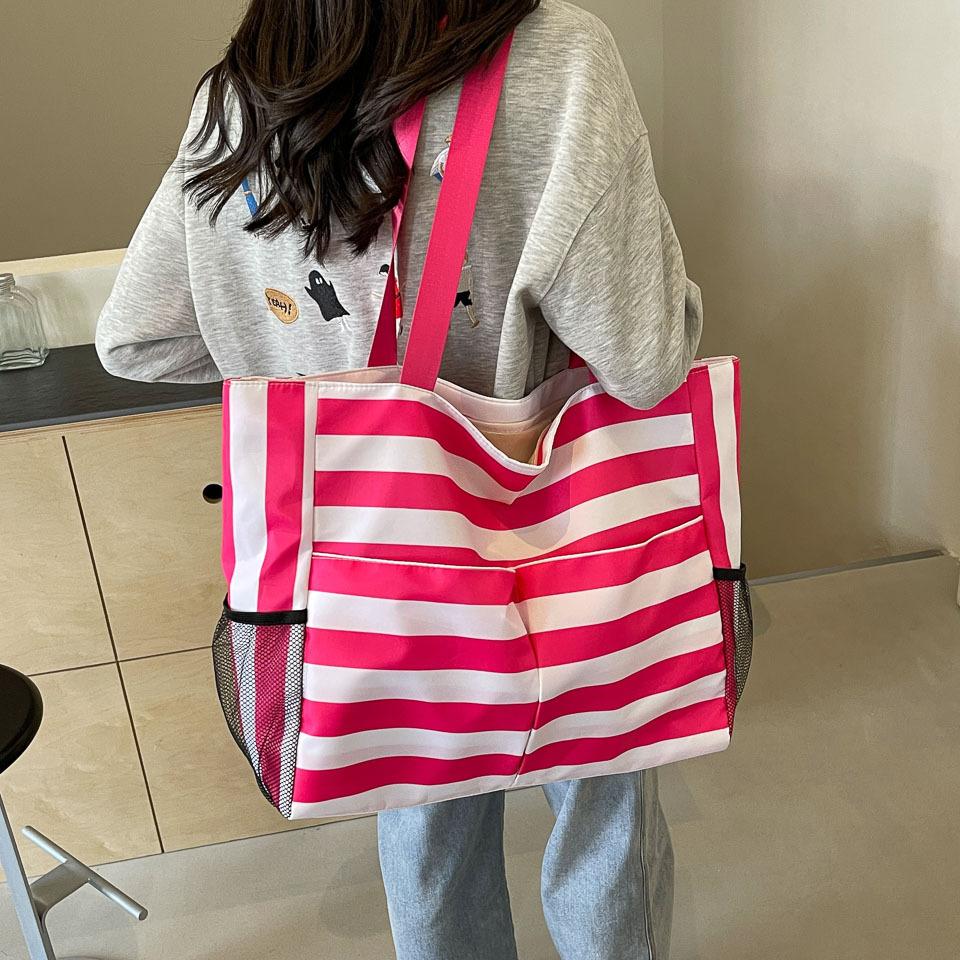 Übergroße Strandtasche Wasserdicht und Sanddicht Damen Strandhandtasche mit Reißverschluss und Feuchtfach, Geeignet für Schwimmbad, Fitnessstudio, Lebensmittelgeschäft, Reisen