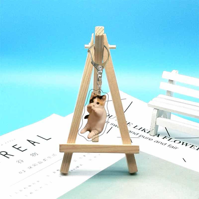 Абстрактный Кот Мем Эмодзи Акриловый Брелок 6cm Double-sided High Definition