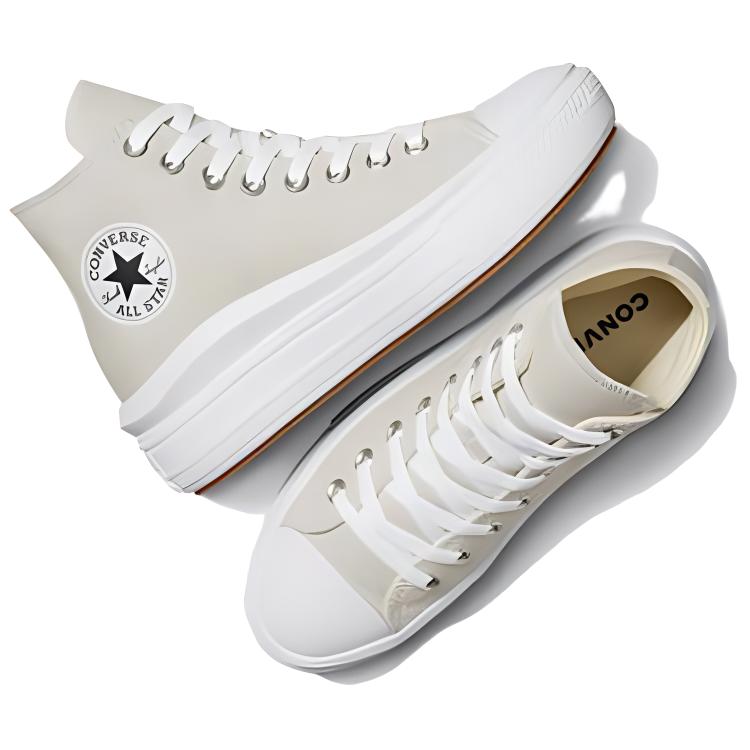 Converse Chuck Taylor All Star Move Platform High Fossilized Grey Damen Sneaker Weiß Schwarz A07579C