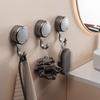 Bag & Clothes No-Drill Adhesive Hook: Traceless, Strong Vacuum Suction for Bathroom Use