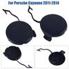 2pcs car Front Bumper Tow Hook Eye Cap Cover for Porsche for Cayenne 2011-2014 Black Left: 95850515500/ Right: 95850515600