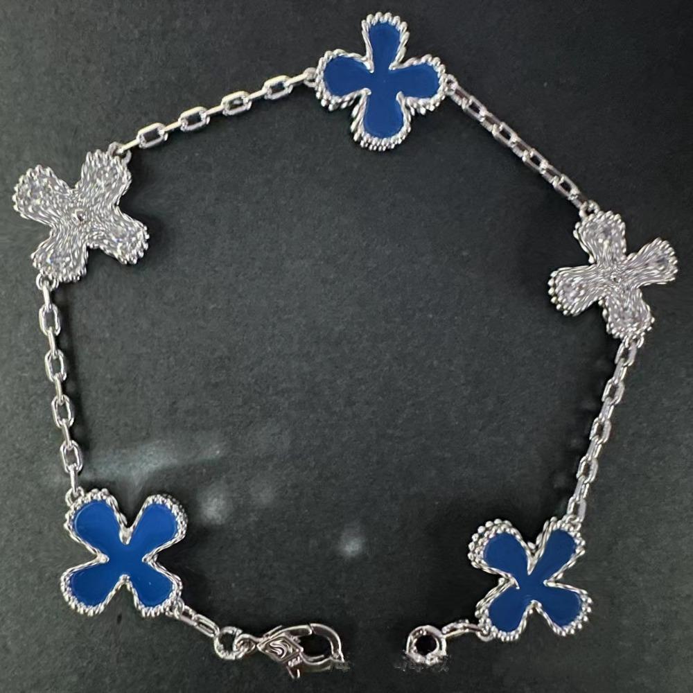 High Version Four-leaf Clover Bracelet Female Mother-of-pearl Agate Five-flower Ladies Bracelet