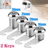 1PCS Cabinet Lock With Keys 16/20/25/30mm Door Mailbox Drawer Cupboard Locker For Wood Metal Glass Doors Home Supplies Parts