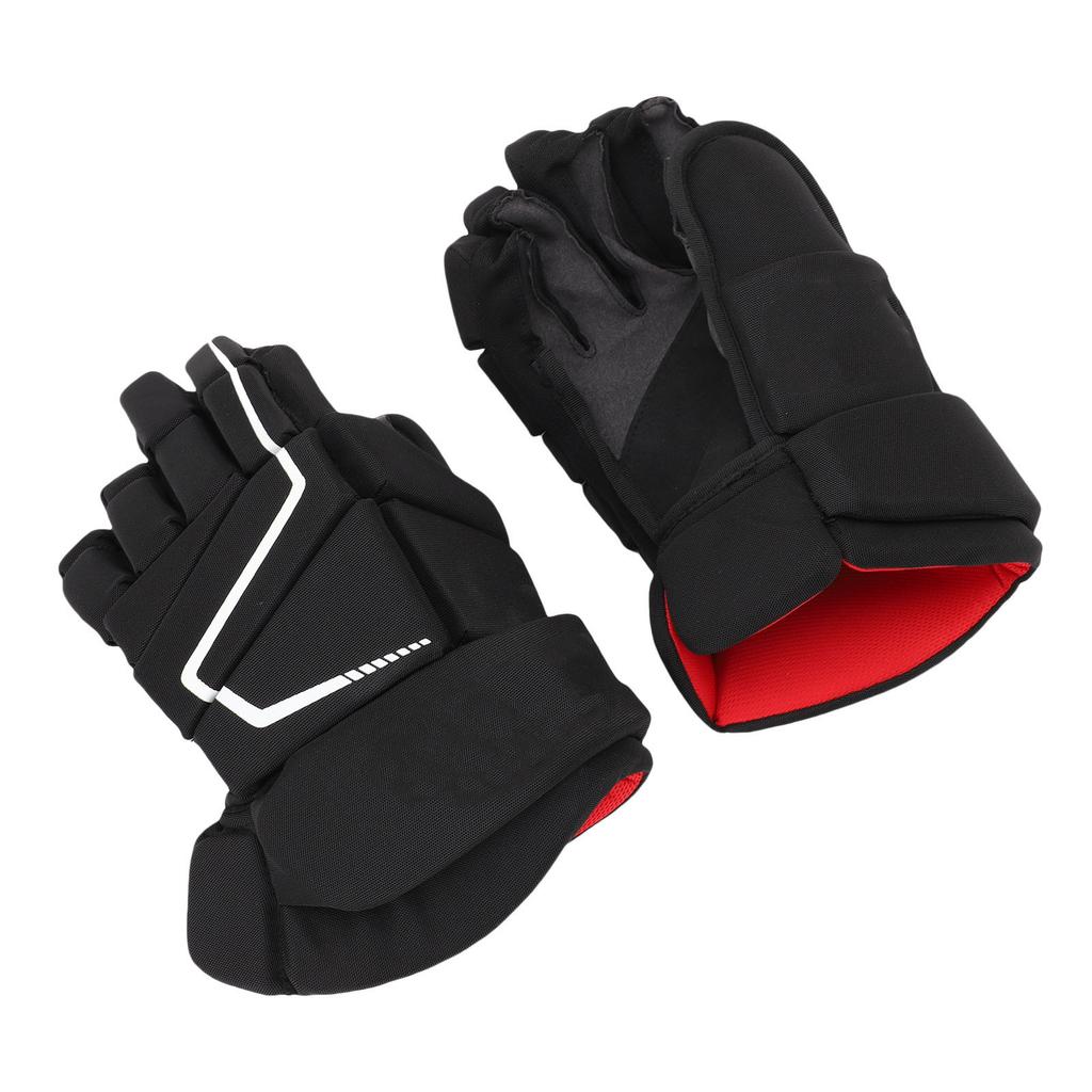 Ice Hockey Gloves Nylon EVA Foam Protective Breathable Outdoor Roller Street Hockey Gloves for Hockey Players