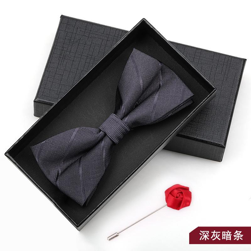 Bow Tie Men'S Wedding Groom Best Man Red Suit Shirt British Brothers Korean Bow Women'S Gift Box