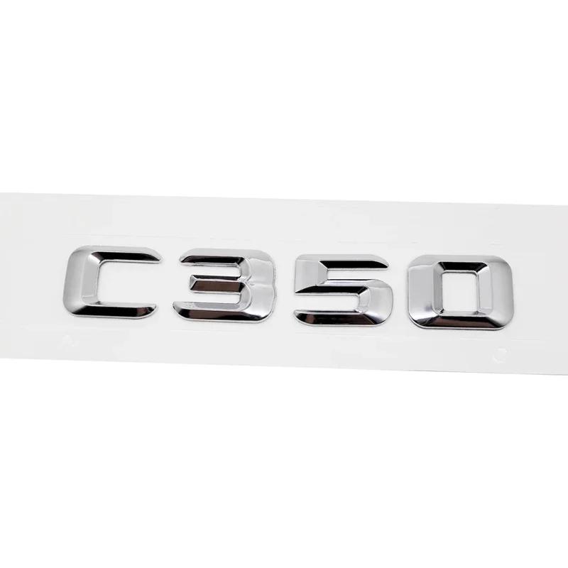 Alloy ABS Car Letter Stickers Rear Trunk Badge for Mercedes Benz C Class C240 C250 C260 C280 C300 C320 C350 C400 C500 Emblem