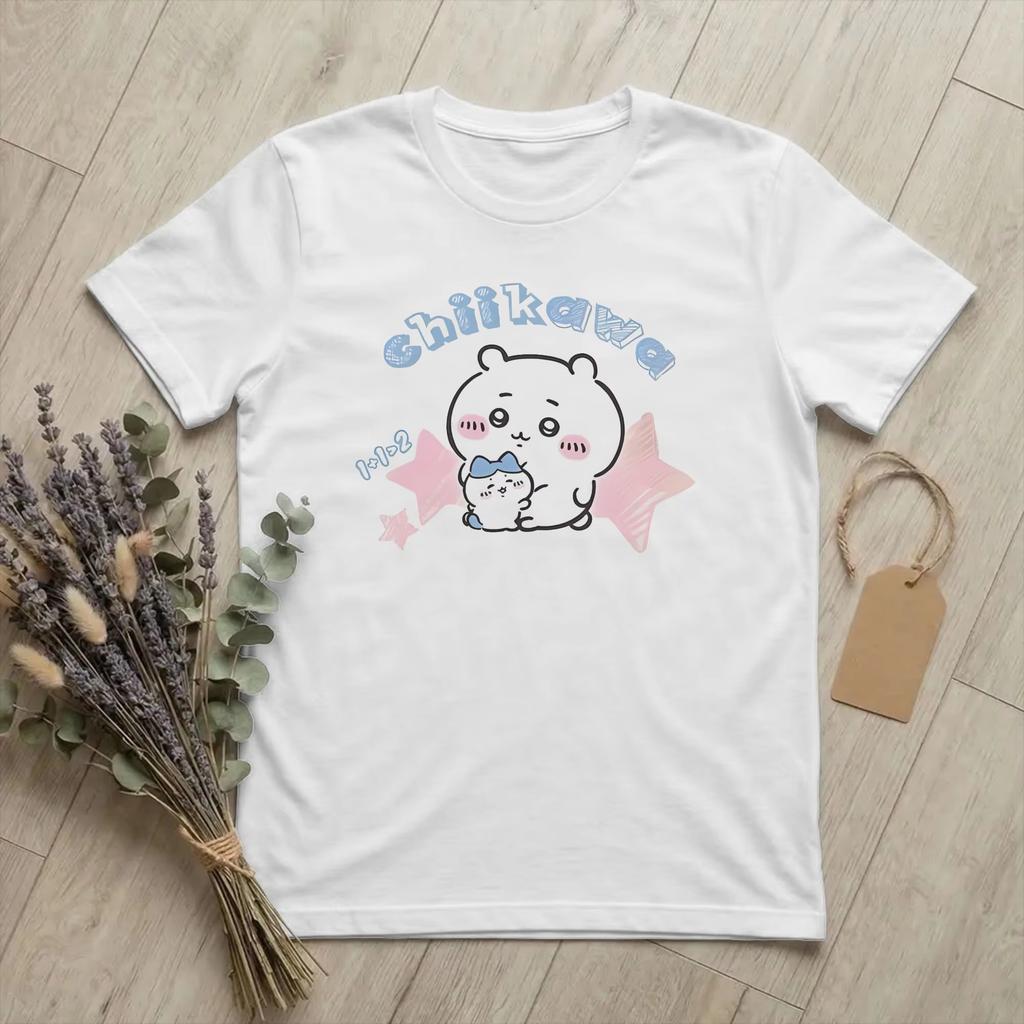 Vintage Rock Cartoon Cute Animal Graffiti Pattern Cotton Blend Loose Unisex Couple Short Sleeve Tops Holiday Fashion Clothes